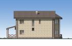 Проект двухэтажного дома с террасой